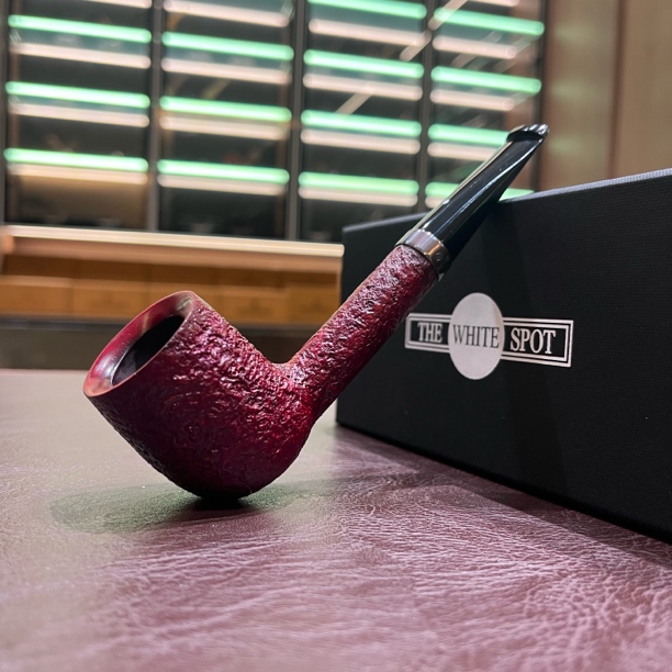 英国The white spot红宝石4110石楠木烟斗内径20.5斗深38