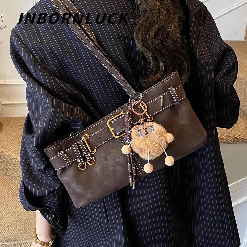 秋冬季复古小众包包女款爆款2025新款单肩腋下包通勤手提包小拎包