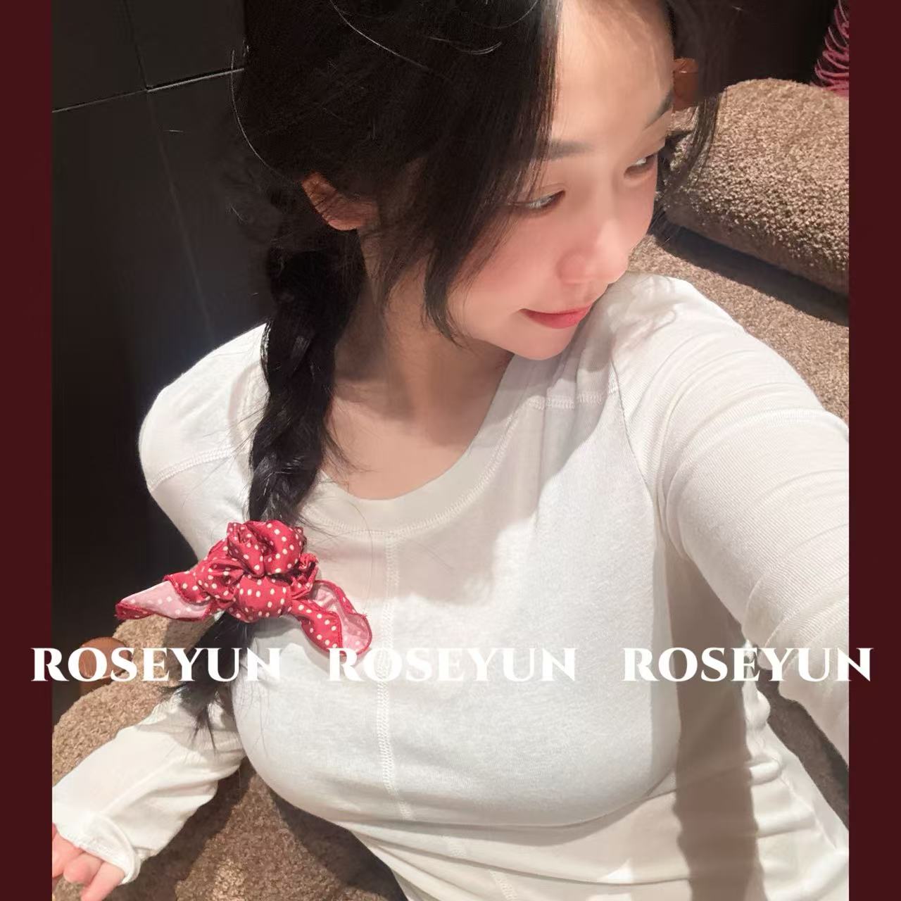 【Rose Yun】外缝线天丝羊毛长袖T恤   JY115044