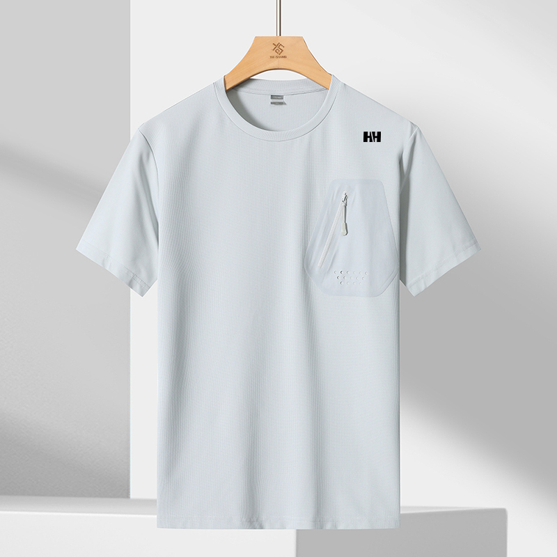  挪威海丽HH夏季男短袖T恤舒适户外休闲透气亲肤宽松速干高弹上衣