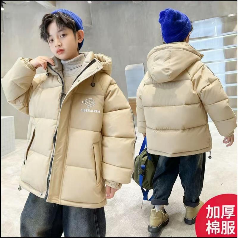 200981童装男童棉衣外套2025冬韩版洋气潮酷加棉加厚棉服上衣外套