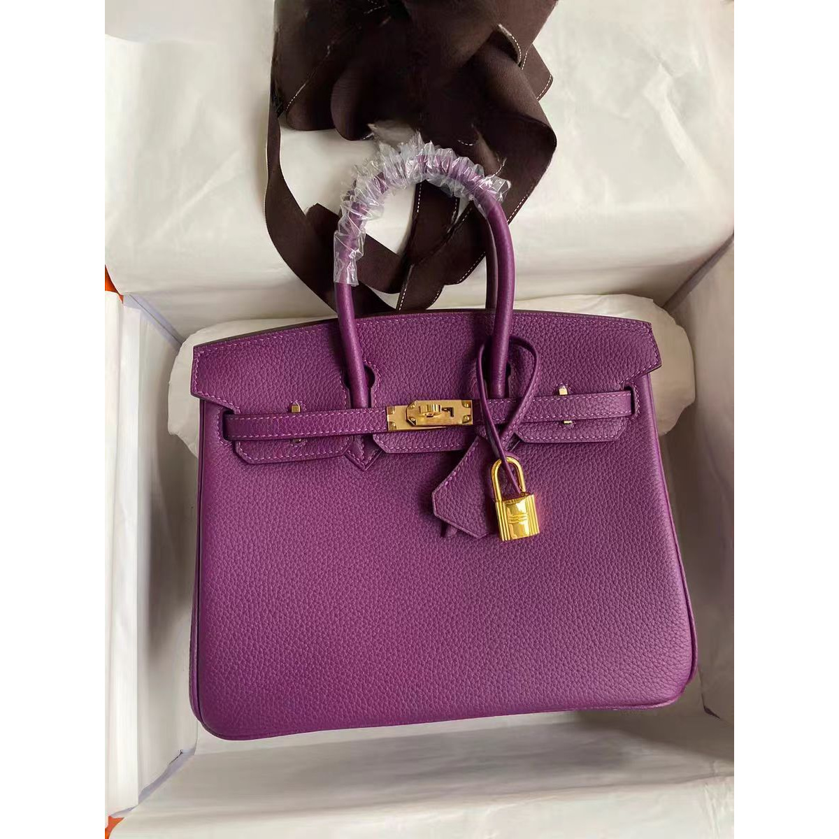 306【高级定制】紫色高档经典时尚百搭真皮女士单肩斜跨包