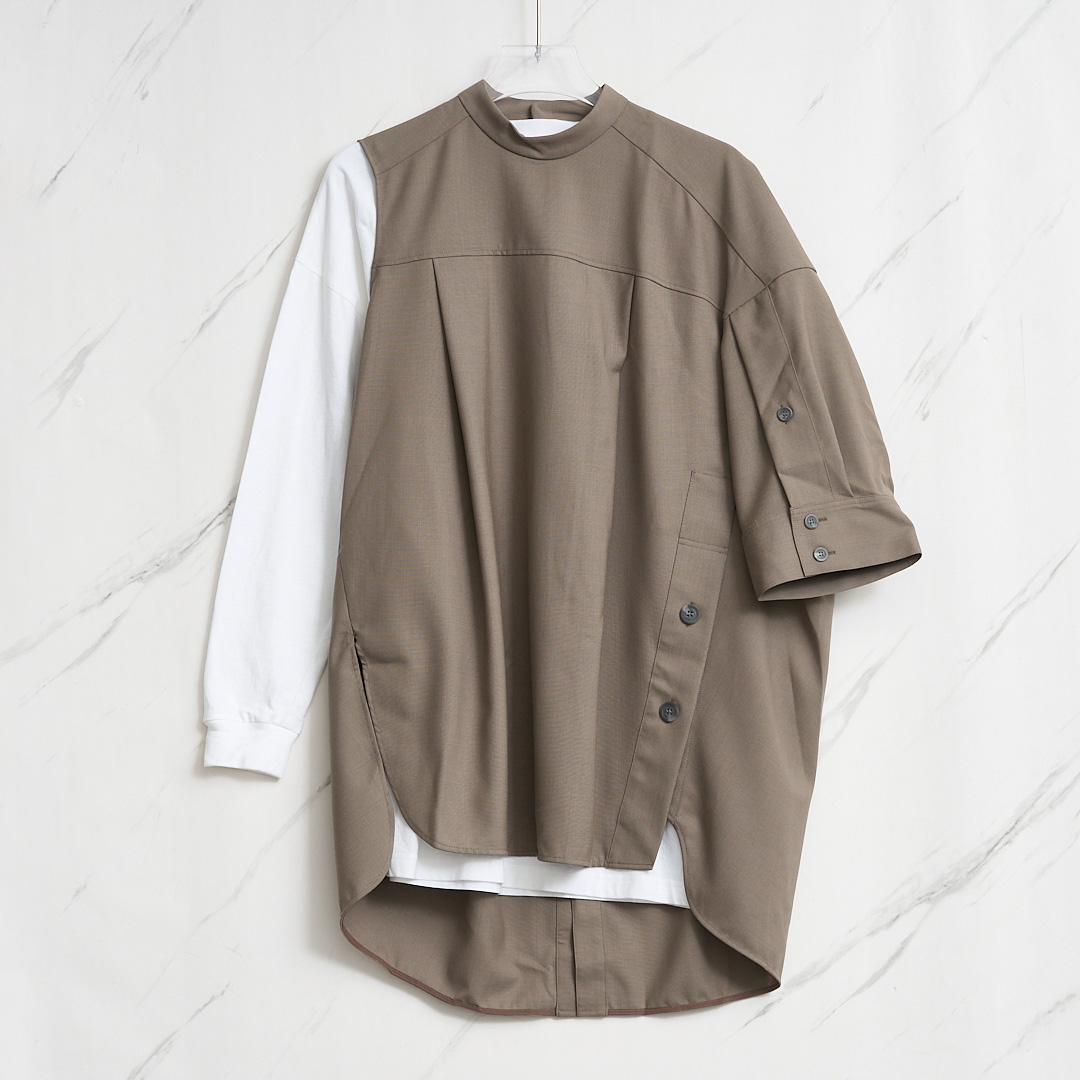 全新未使用/ENFÖLD x 慧子陈联名纽扣两件套上衣ENGU00021