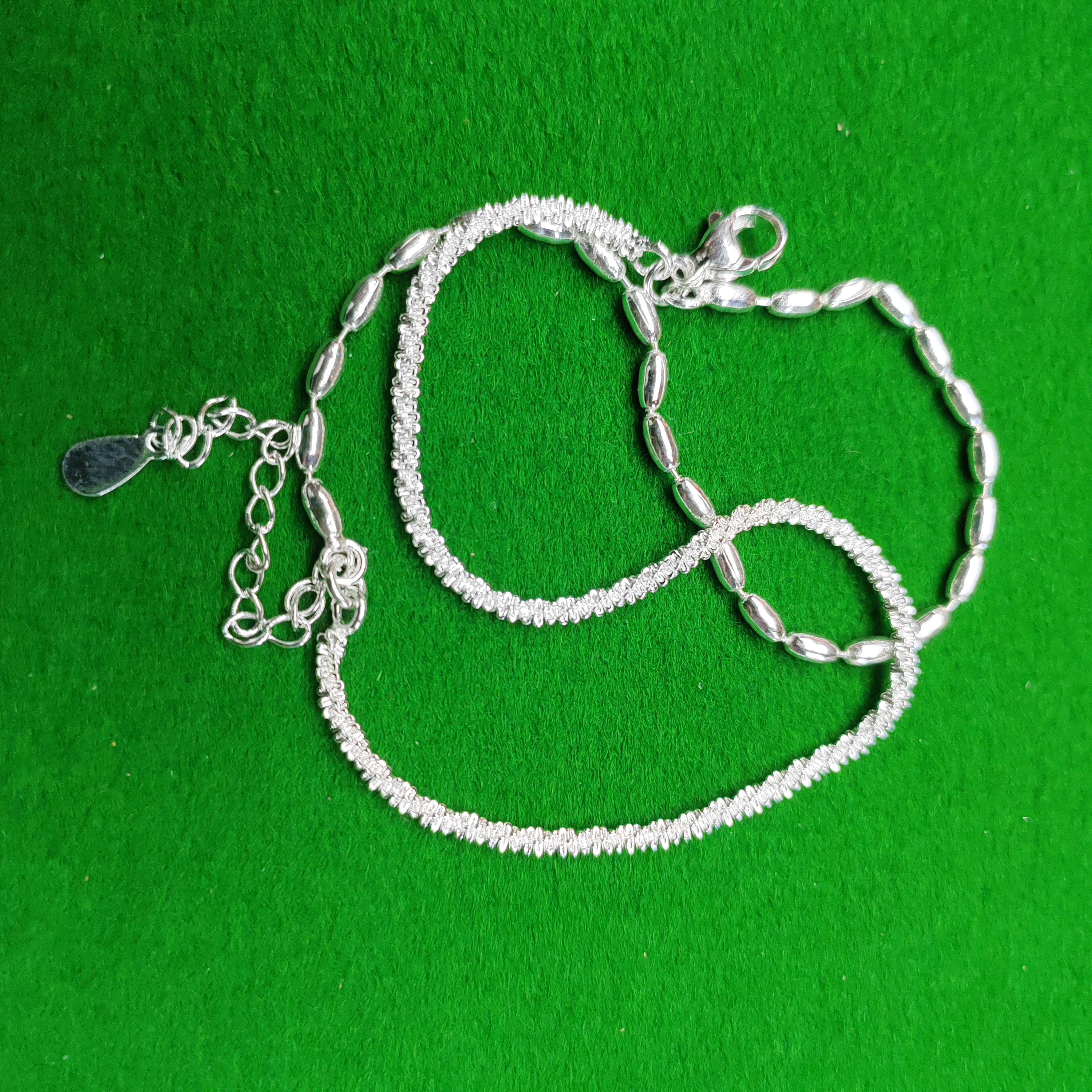 足银工坊  实心精品手饰  4g银色手链(无礼盒)YZ014