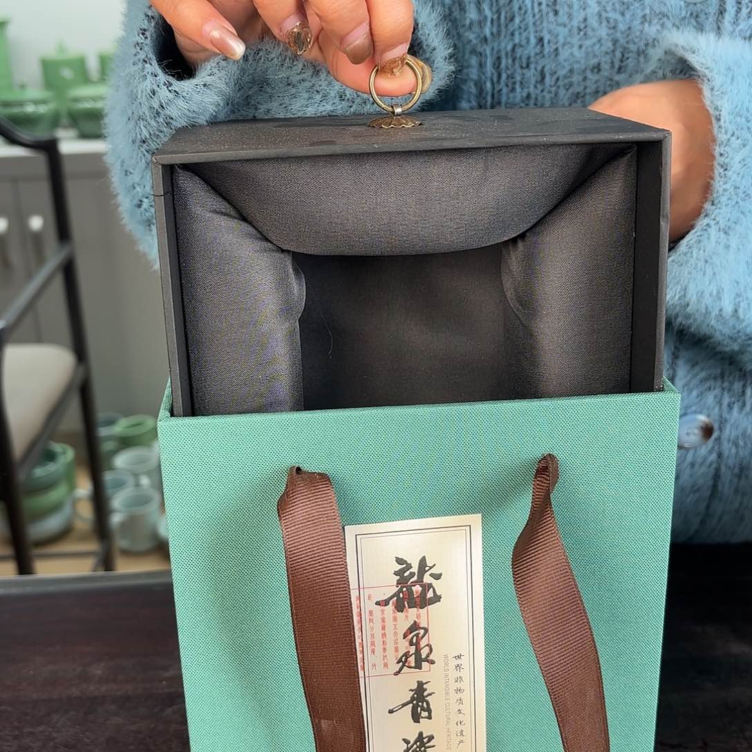 龙泉云间青瓷小米茶器