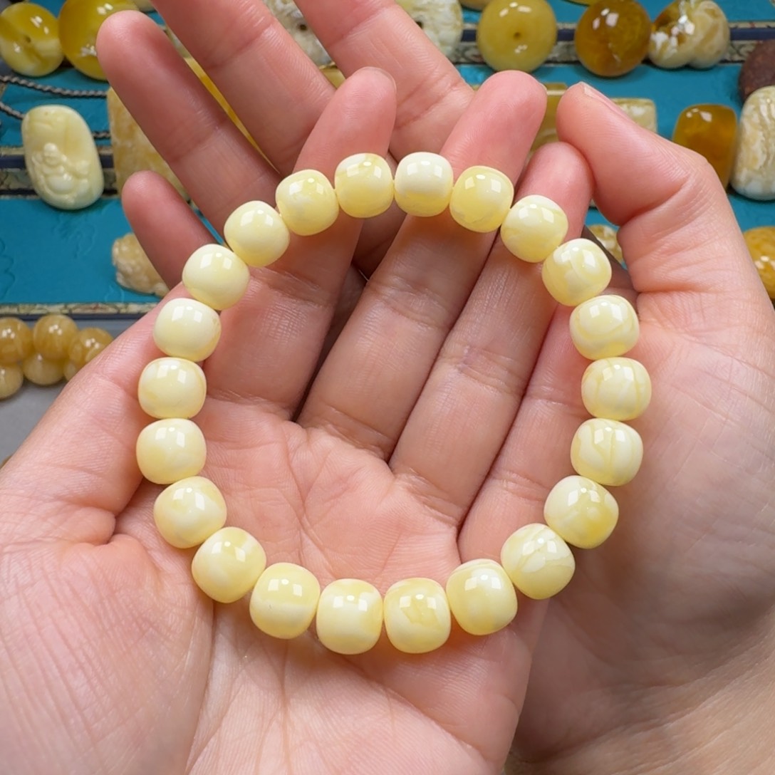 琥珀手链未镶嵌蜜蜡