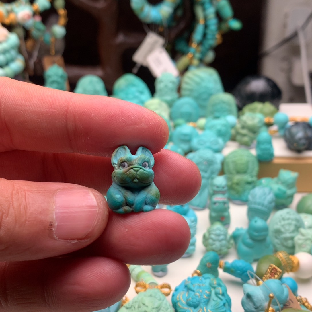 绿松石颈饰未镶嵌爱*熊