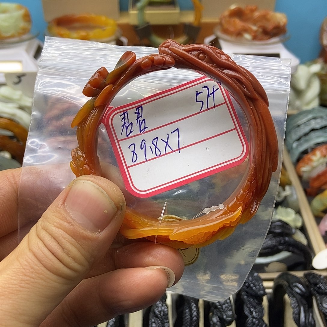 君***~蛇纹石玉合金手镯