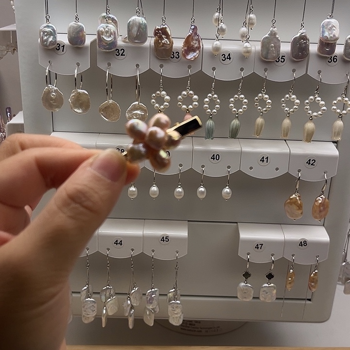 淡水珍珠发夹未镶嵌