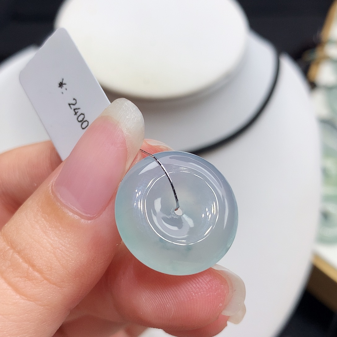 翡翠未镶嵌胸饰翡翠39，19.3/5.6