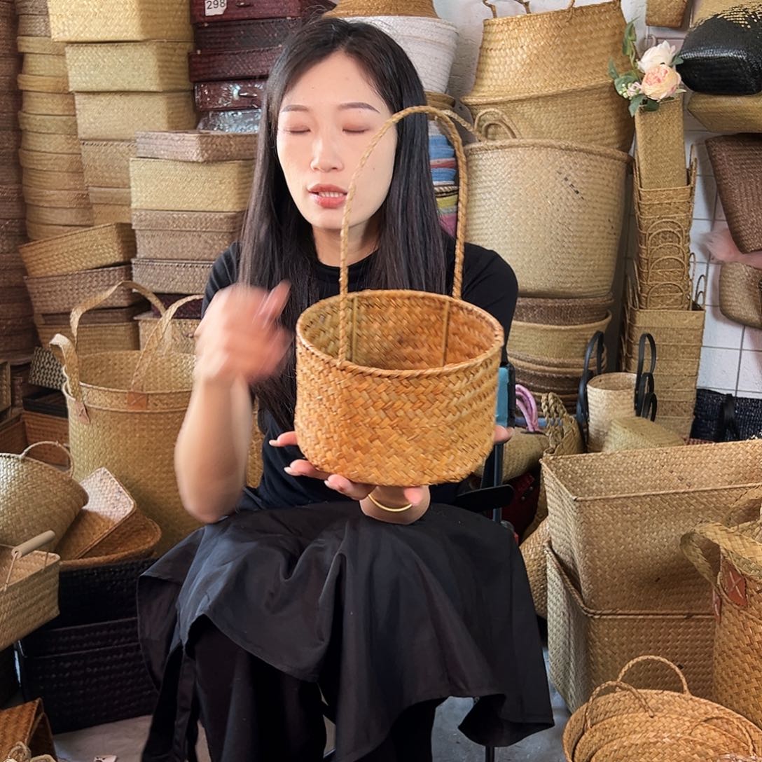 草编草编包/草编收纳盒微瑕疵