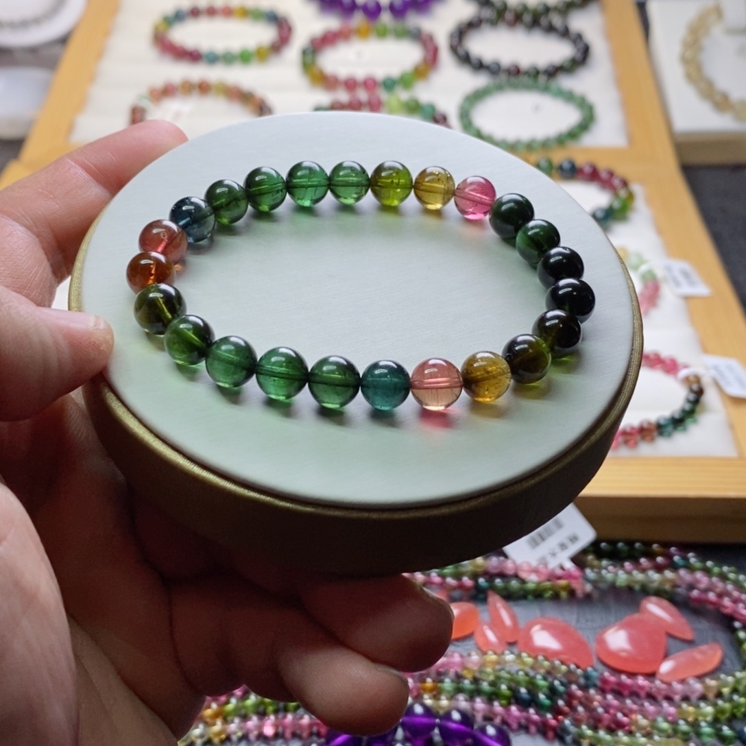 碧玺碧玺手链未镶嵌