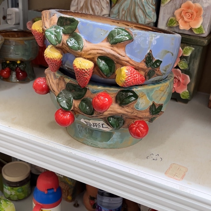 粗陶材质多肉花盆