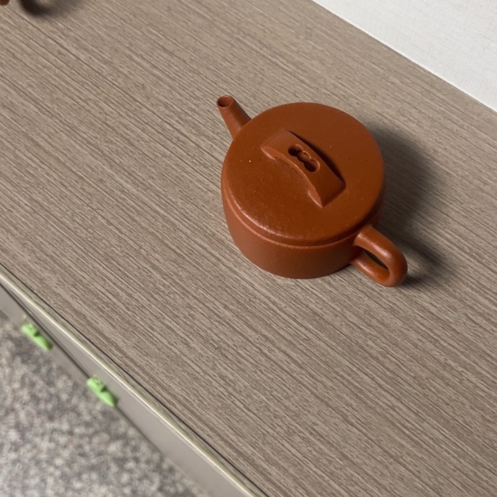 紫砂茶壶声****三釉点朱泥剑流汉瓦