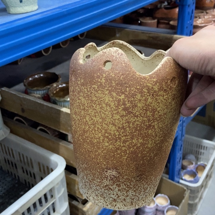 陶瓷花盆单场满9.9发12*19
