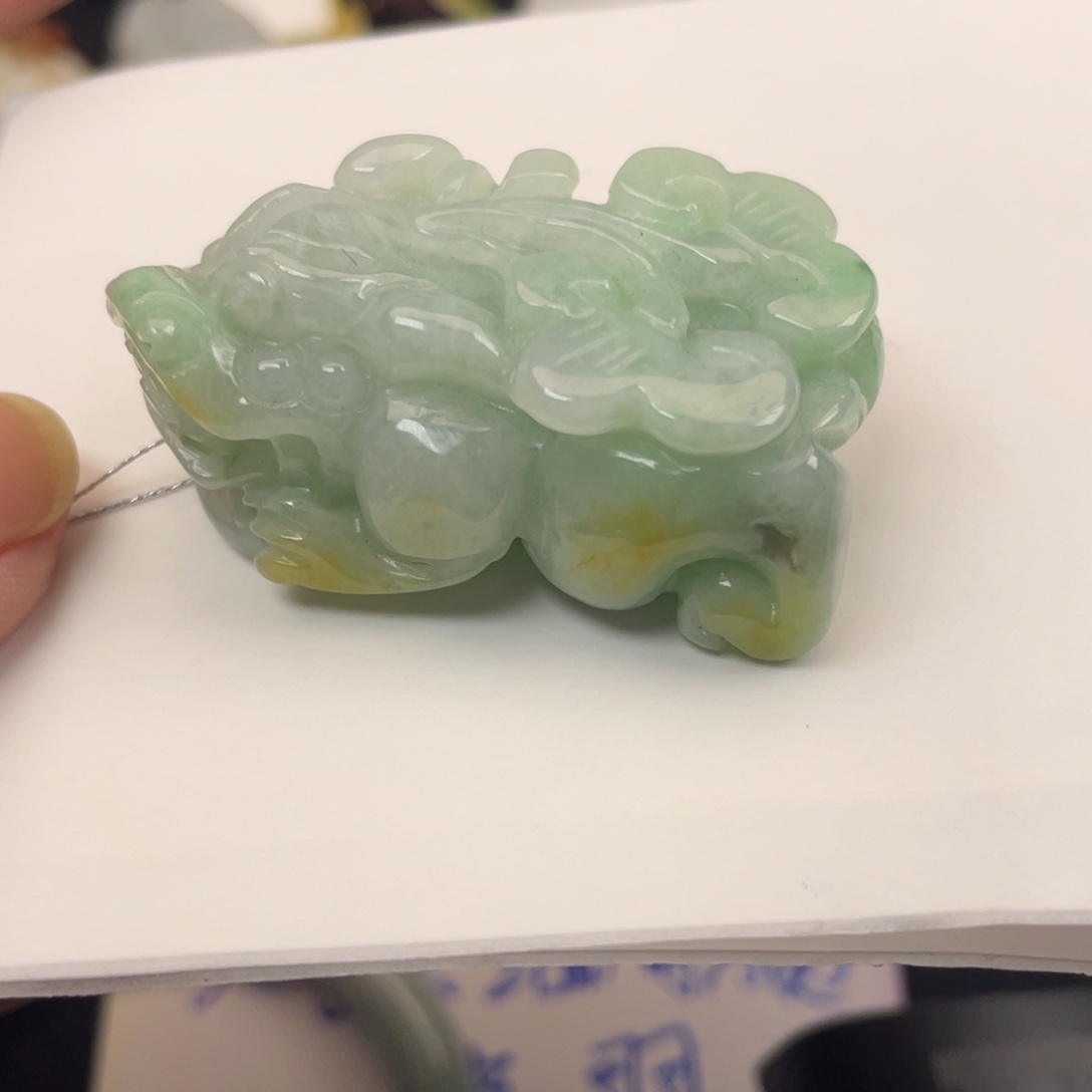 翡翠未镶嵌颈饰翡翠貔貅吊坠