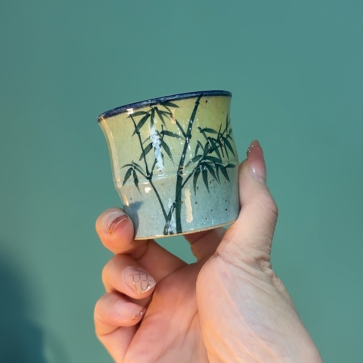 杯景德镇釉下五彩手绘陶瓷