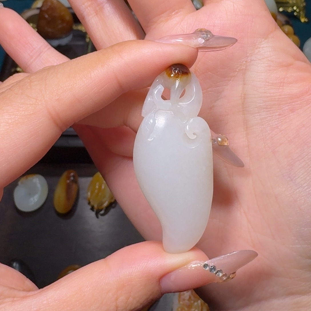 和田玉挂件未镶嵌如意吉祥