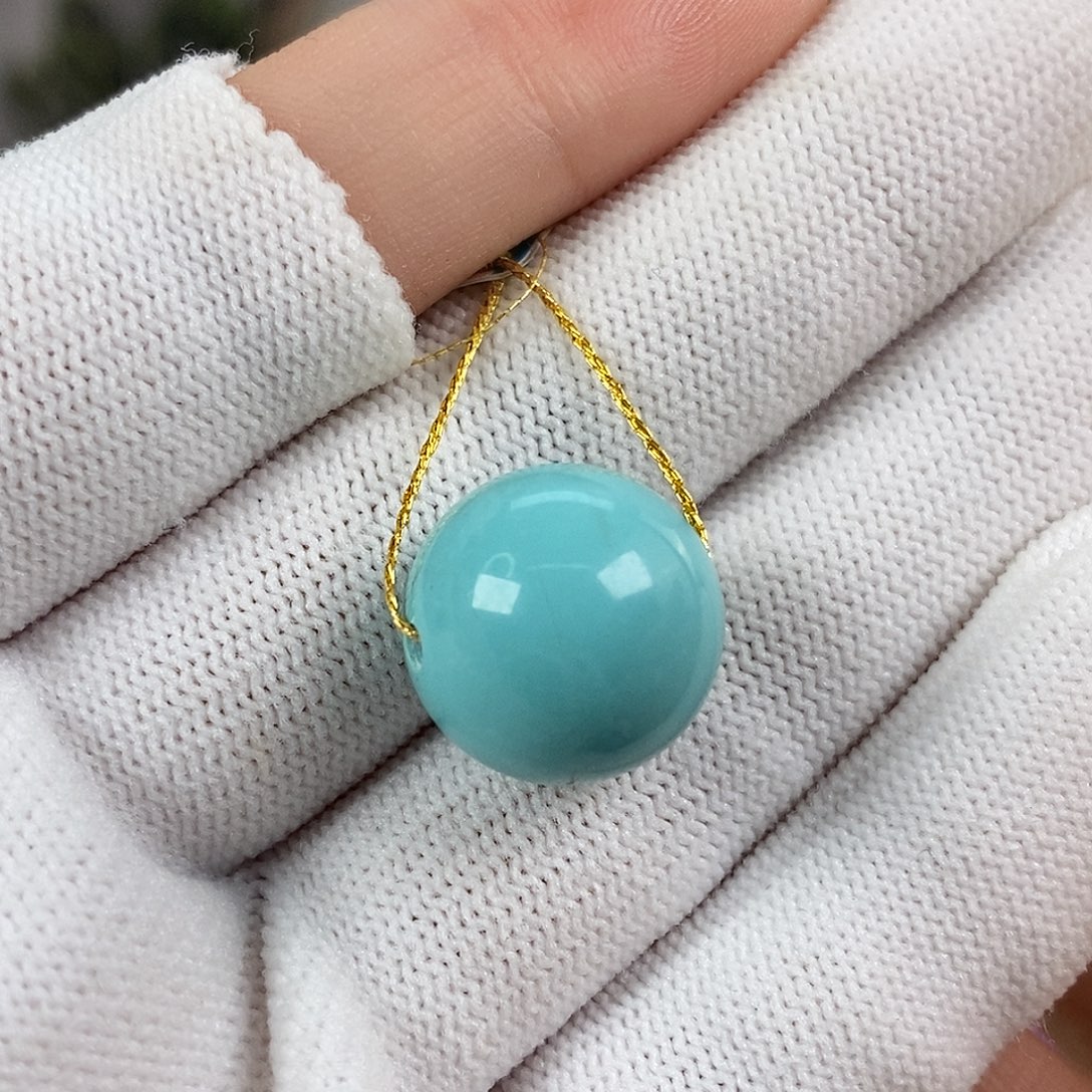 绿松石未镶嵌珠宝奇石15mm+