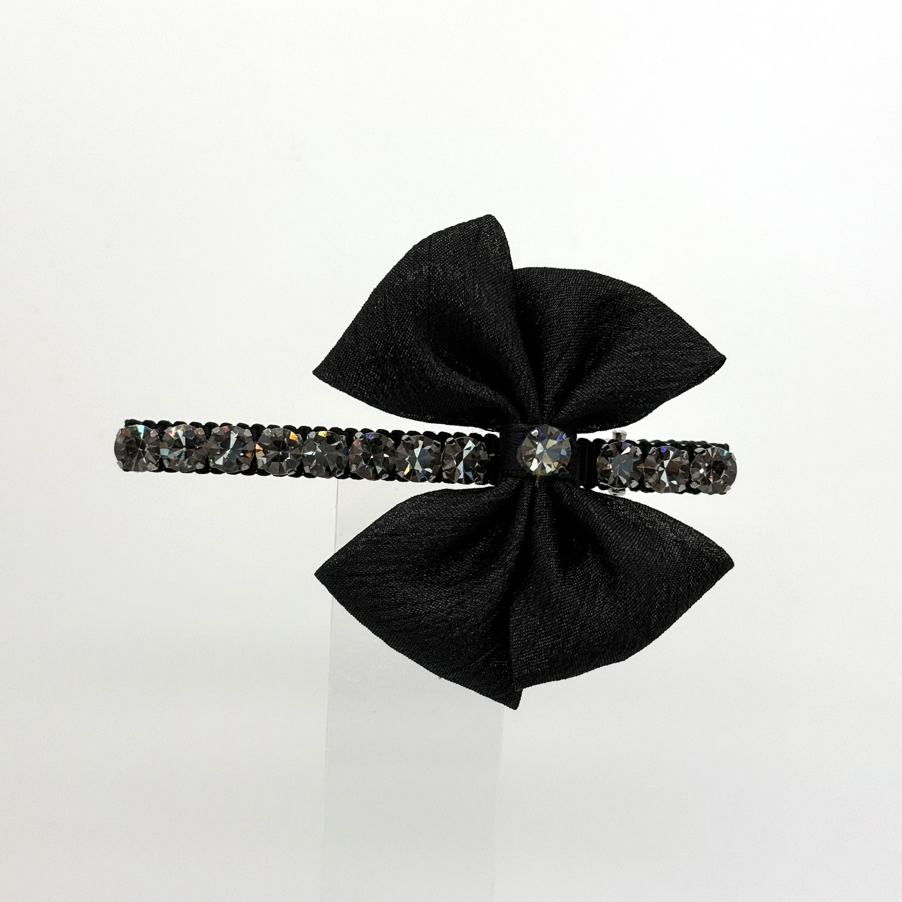  GREBUTY 6170 简约百搭灰色闪闪蝴蝶结边夹