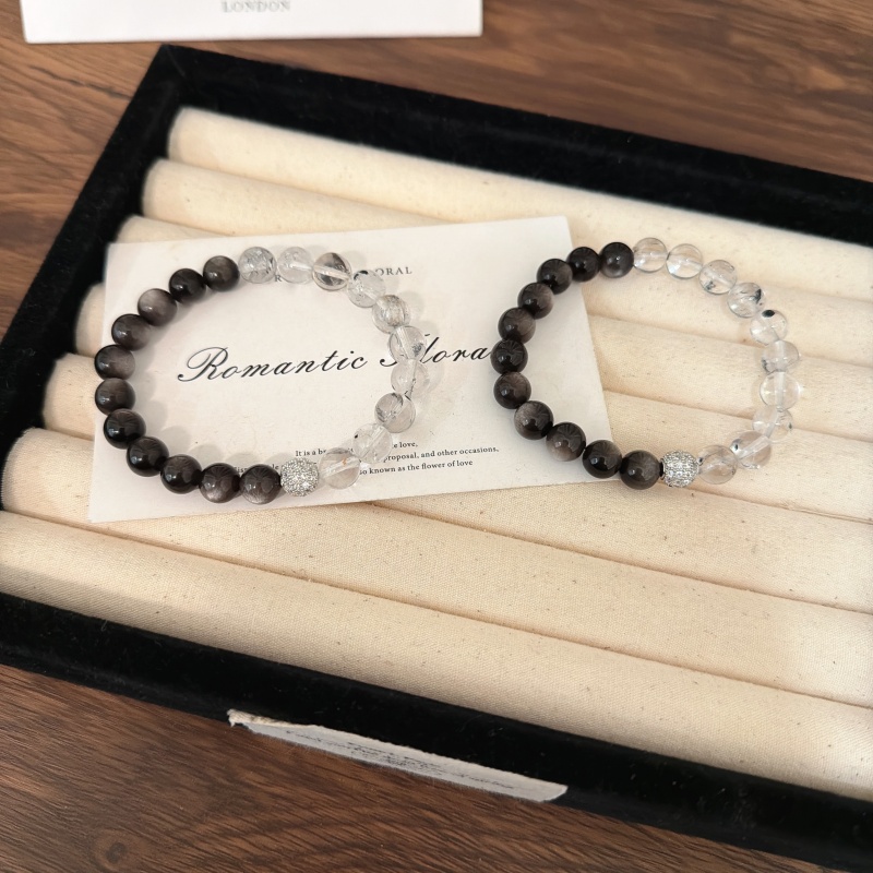 X2336闪灵钻银曜石手链高端轻奢手串多样性发一