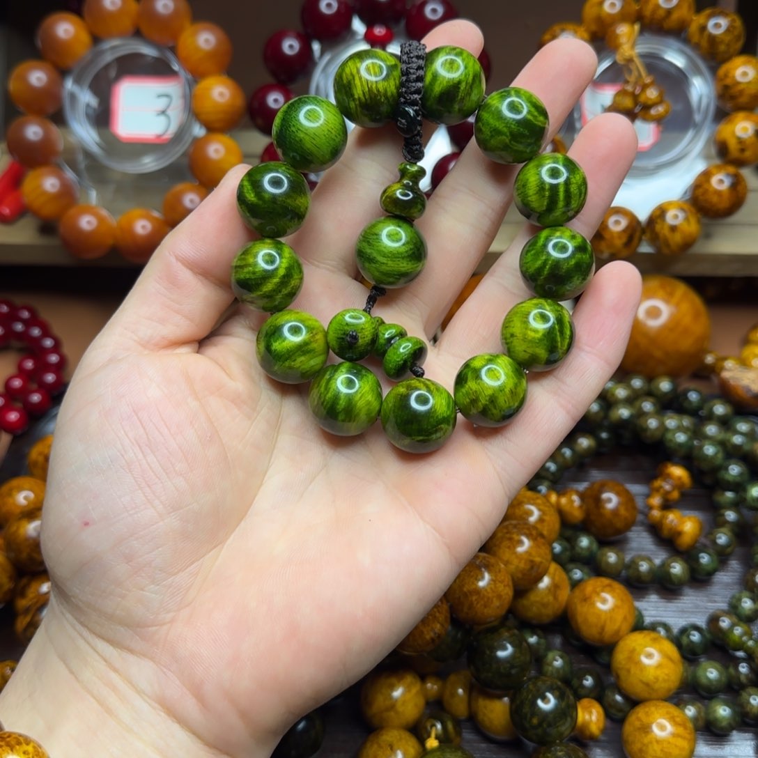 宏*北沉香琥珀木1.8丹青闪电全透