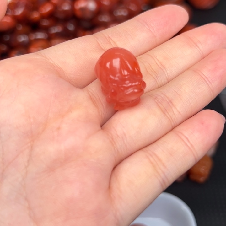 瓜***鹰南红玛瑙未镶嵌吊坠(不含链)