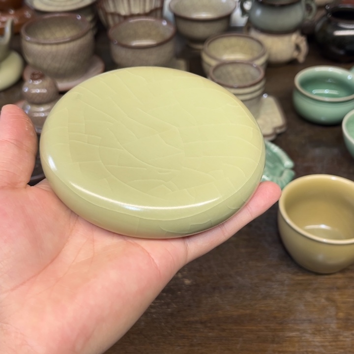 蒋加宝 传世哥窑 缸杯