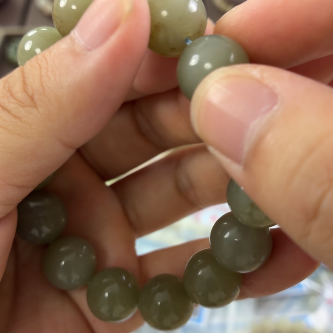 未镶嵌手链和田玉微瑕不退不换6158