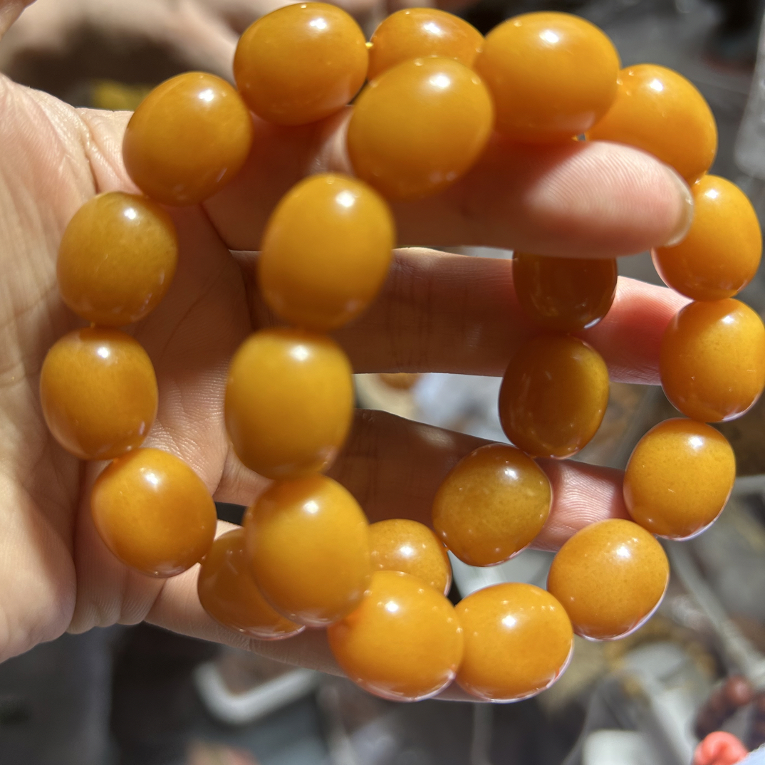 13 +老蜜黄枣珠手串多样性发其一