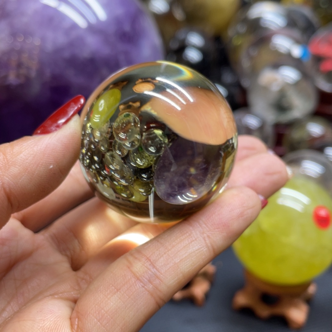 水晶L1169未镶嵌光**月天然水晶