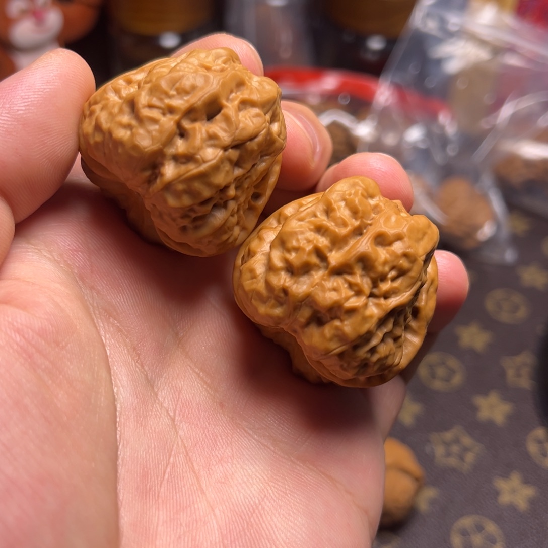 把件文玩核桃37边40肚蛤蟆头