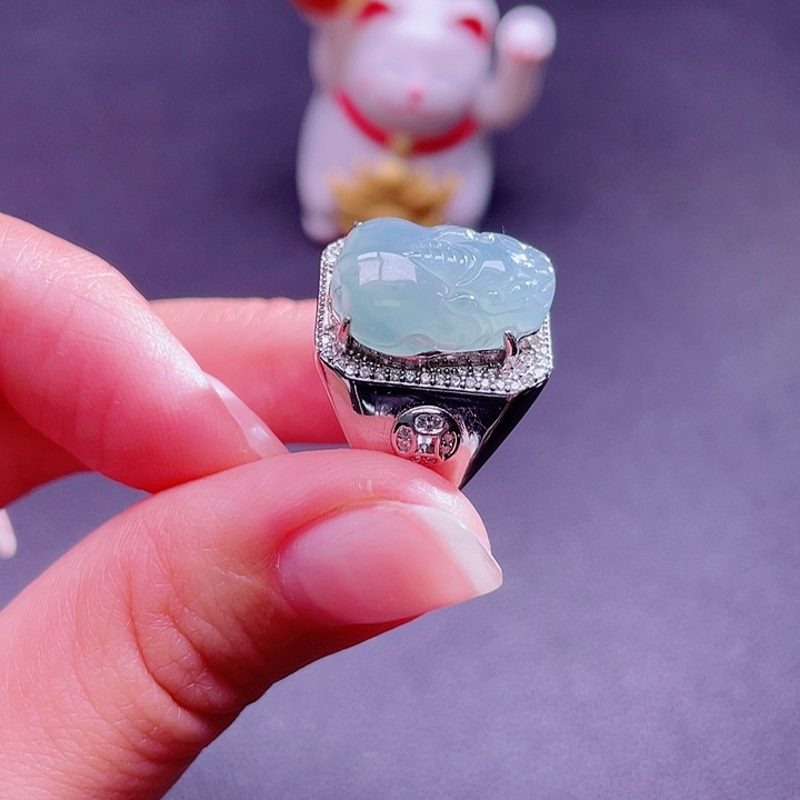 翡翠吊坠(不含链)银S925镶嵌