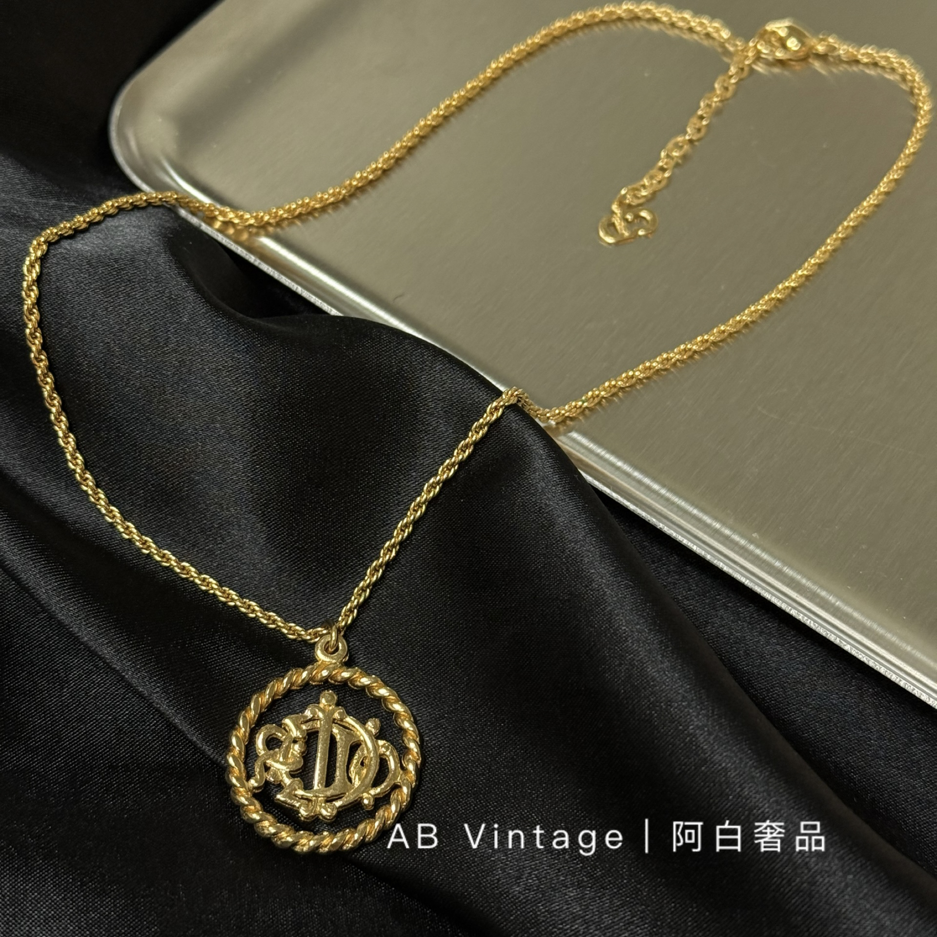 95新 DIOR/迪奥 阿白奢品/ 南瓜马车复古项链