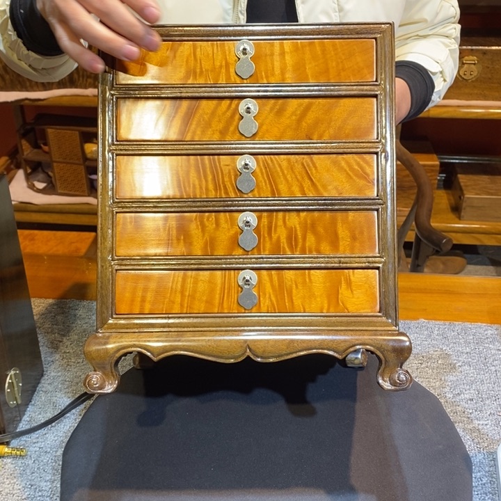 金丝楠阴沉木五斗柜