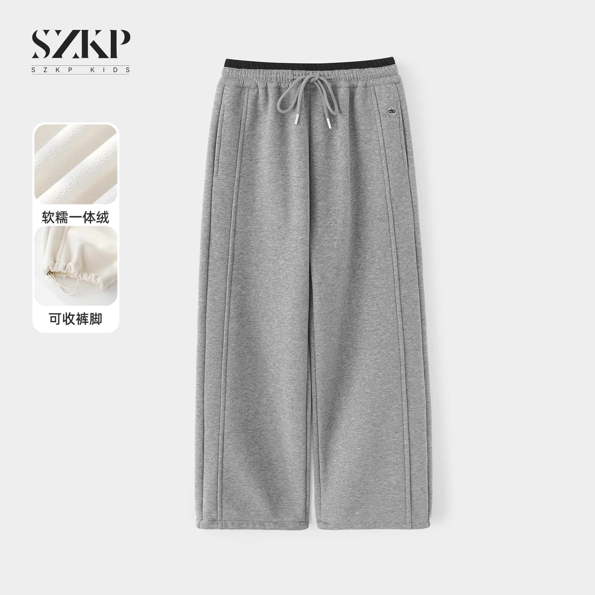 女童2025秋冬装新款长裤爆款儿童一体绒时尚中大童休闲裤DTD3025