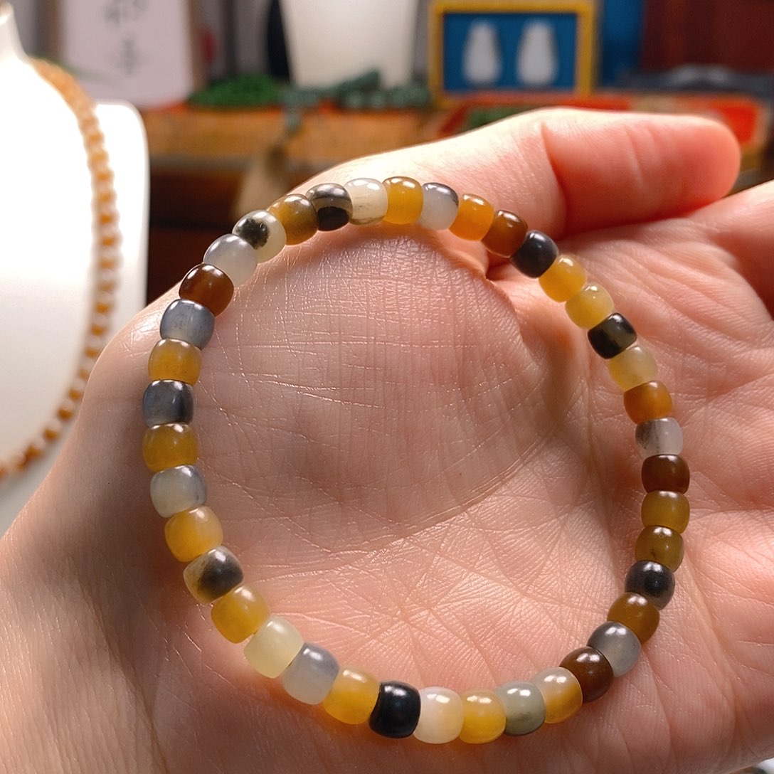 和田玉手串未镶嵌