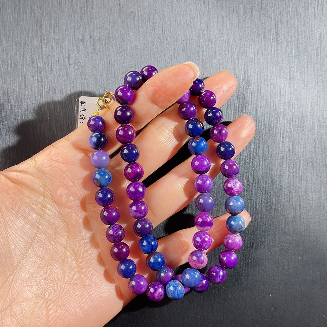 苏纪石（舒俱来）南非舒俱来老矿料项链k金未镶嵌