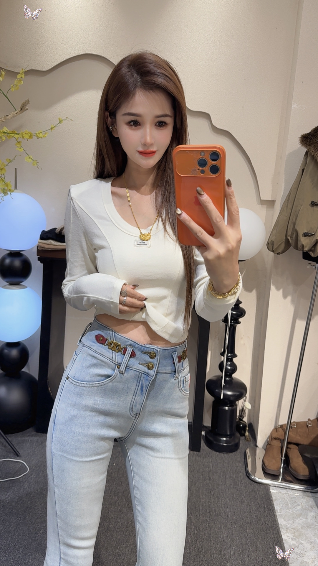 小倩同款 加绒加厚高腰显瘦小脚裤