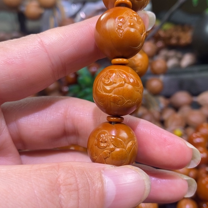 橄榄核手串/手链钢*弥勒