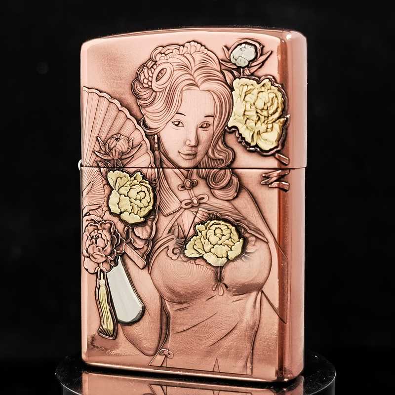 ZIPPO正品打火机/紫铜重甲潘金莲DY9902TJ【凯亚】