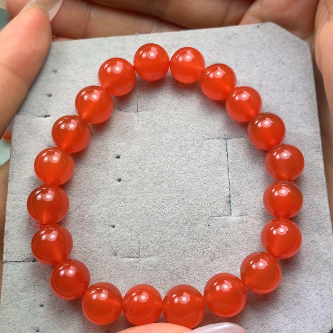 南红玛瑙手串未镶嵌