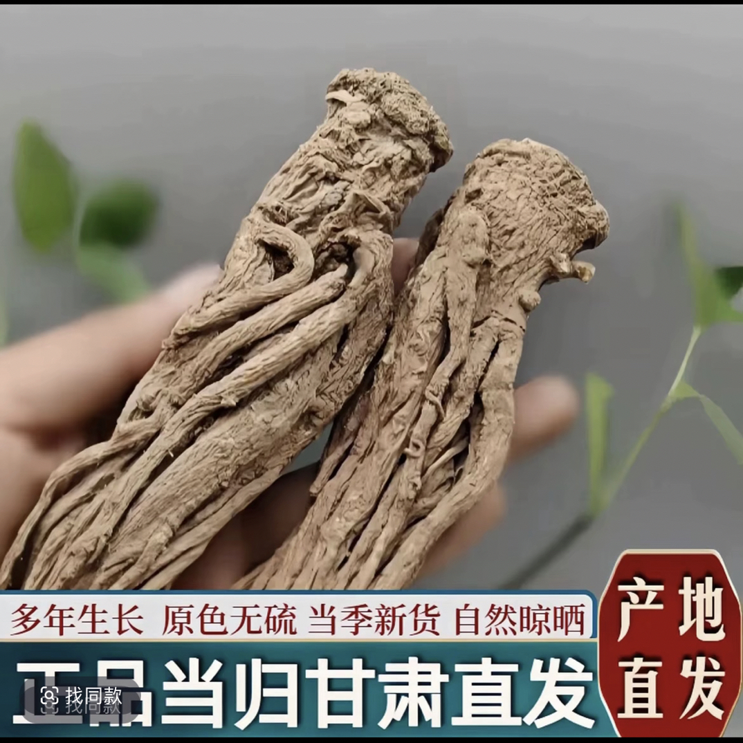 全整根当归无硫无加工滋补养生中药材当归特小条福利款500g*1袋