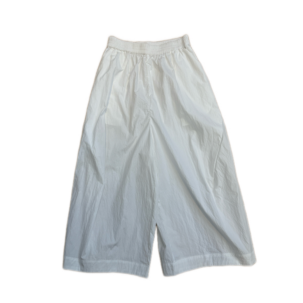 夏季薄款棉质松紧高腰女式阔腿裤通勤百搭休闲裤