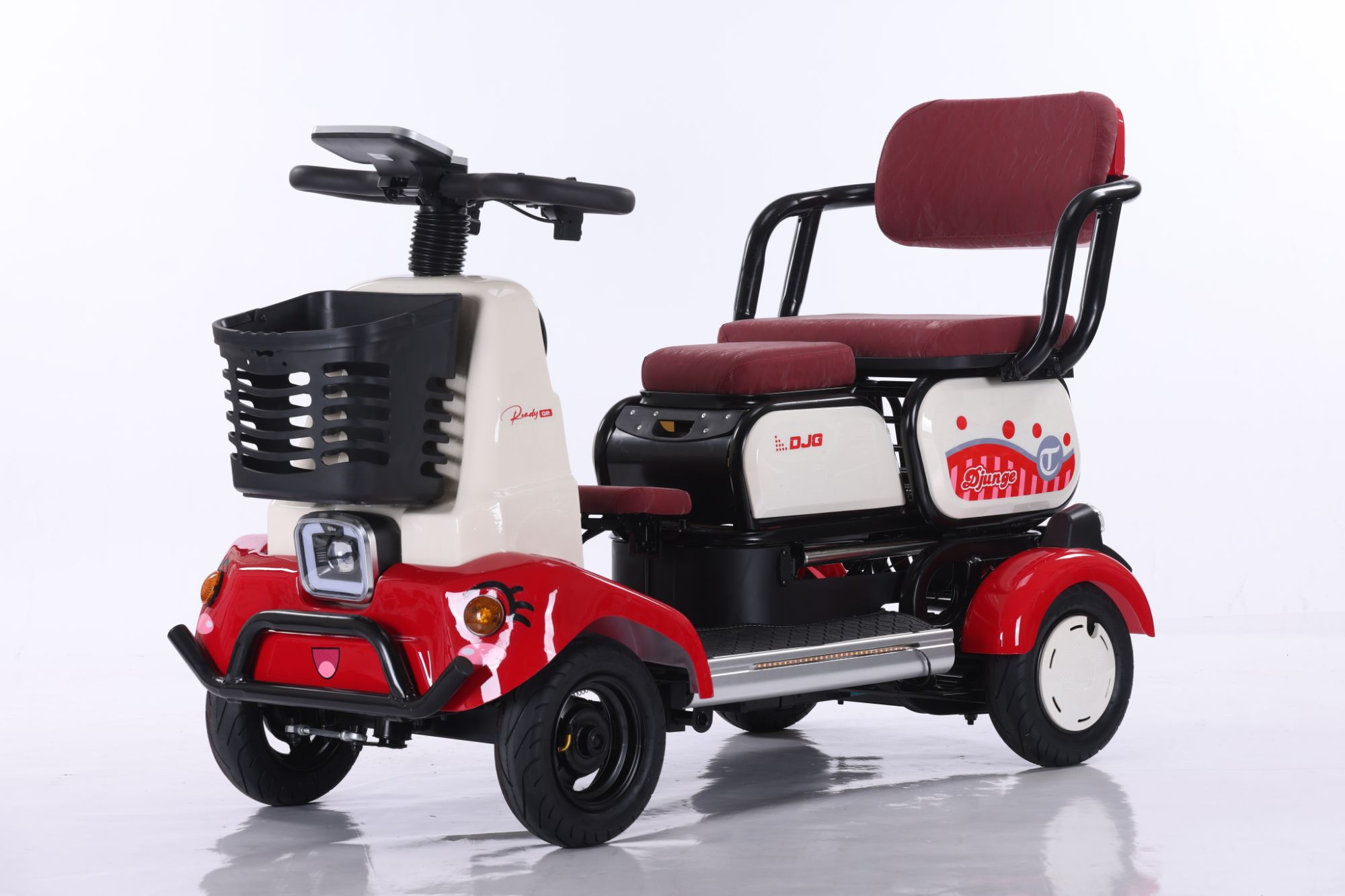 比德文金钢-新款四轮老人家用接送孩子时尚代步电动车