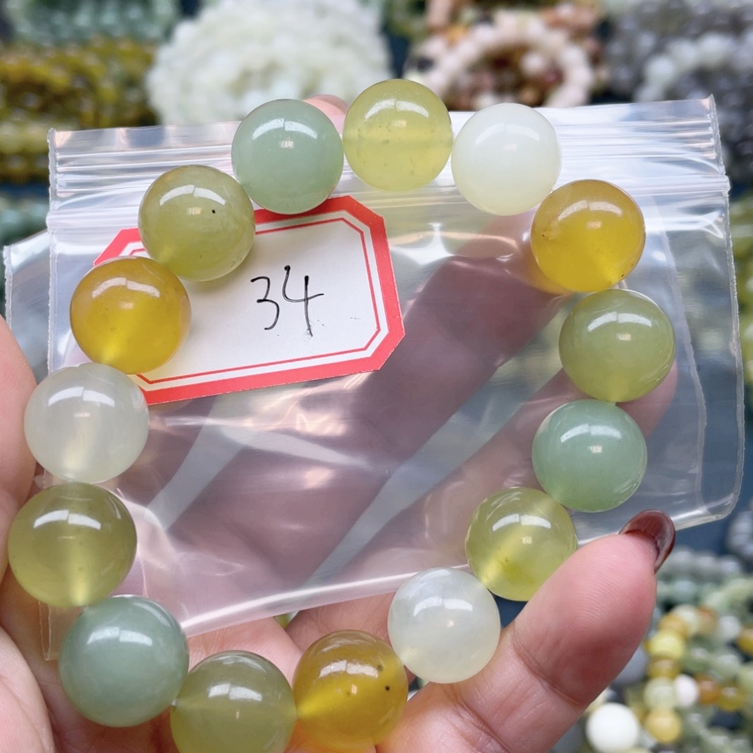 未镶嵌蛇纹石玉手串