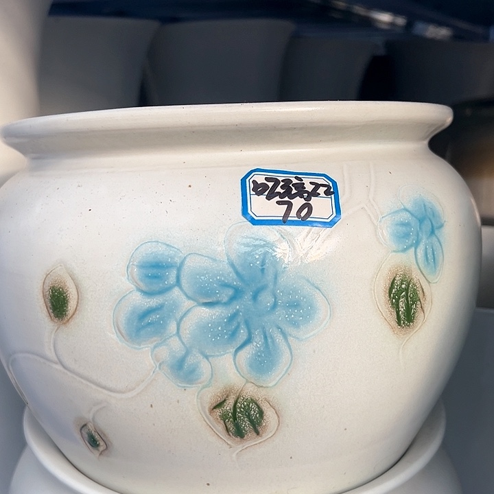 陶瓷景德镇精品花盆栽适合