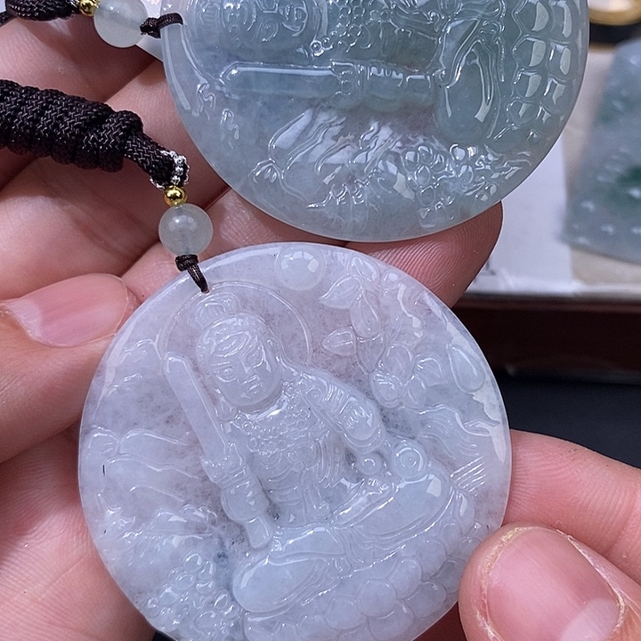 心***陈翡翠未镶嵌颈饰翡翠