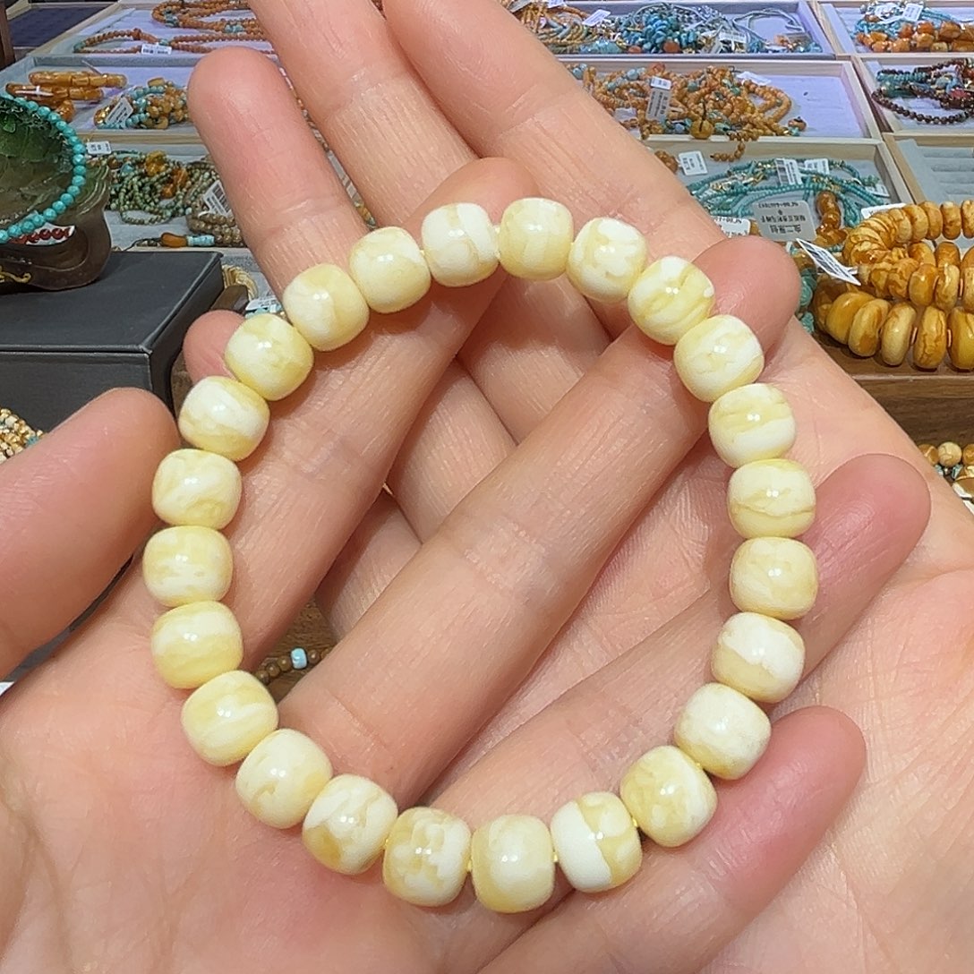 琥珀手串未镶嵌蜜蜡手串