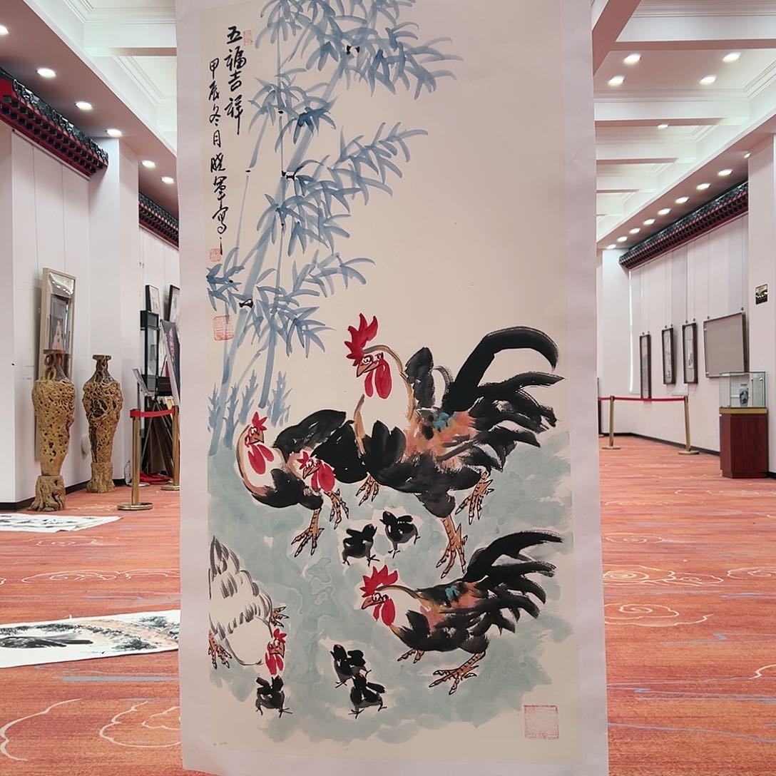 国画崔晓军展览原作